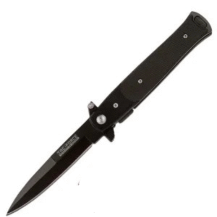 8.5" TAC FORCE STILETTO SPRING OPEN ASSISTED TACTICAL FOLDING POCKET KNIFE G10