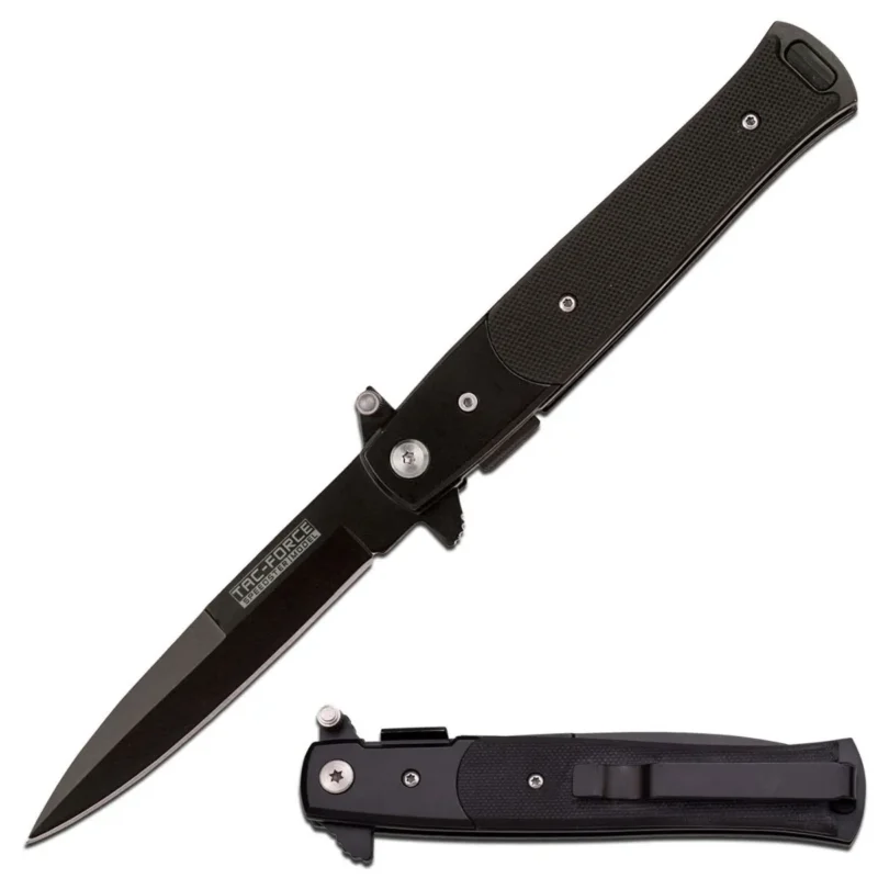 8.5" TAC Force Stiletto Assisted Open Tactical Folding Pocket Knife – G10 Handle