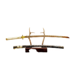 All-Gold Japanese Samurai Katana  Battle Ready Functional Sword