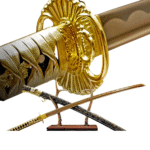 All-Gold Japanese Samurai Katana  Battle Ready Functional Sword - Image 3