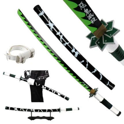Demon Slayer Katana Bamboo Samurai Anime 41" Sword 