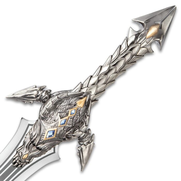 Dragon Slayer Fantasy Sword Video Game Replica with Ful Tang - Image 4