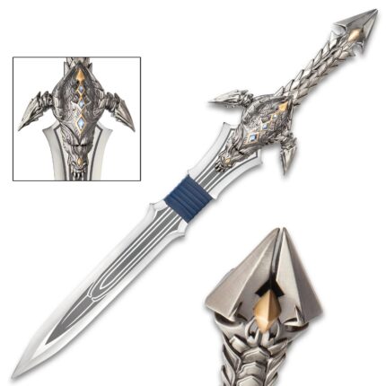 29 1/4" Dragon Slayer Fantasy Stainless Steel Sword Video Game Replica