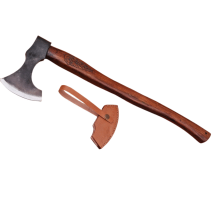Handmade Hunting Tomahawk Axe with Engraved Handle