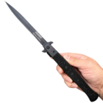 TAC Force Black Extra Large Stiletto – Spring Assisted Folding Pocket Knife