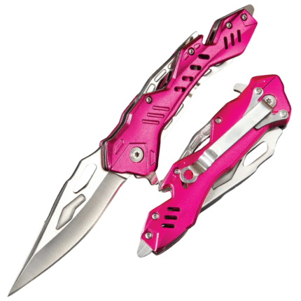 Pink Spring Assisted Folding Pocket Knife