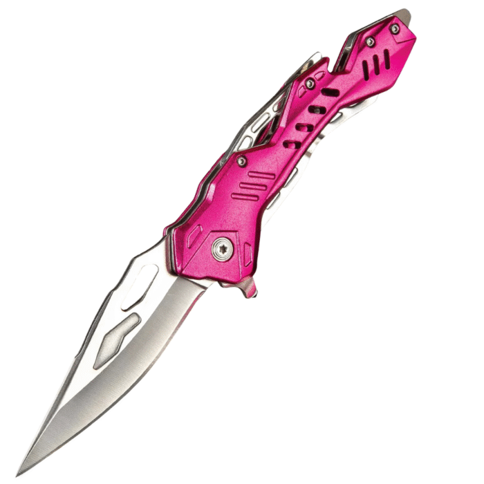 Pink Spring Assisted Folding Pocket Knife