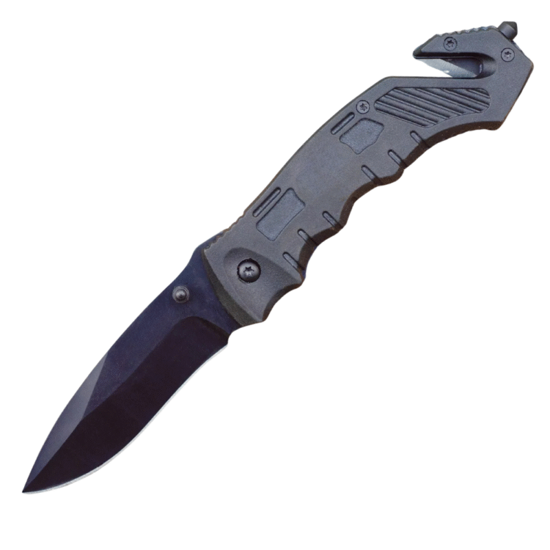 Black Tactical Spring Assisted Pocket Knife