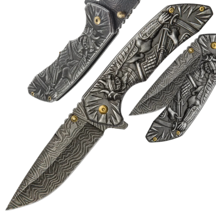 Silver Shadow Warrior Spring Assisted Pocket Knife