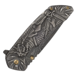 Silver Shadow Warrior Spring Assisted Pocket Knife