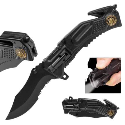 Army Tactical Spring Assisted Rescue Pocket Knife