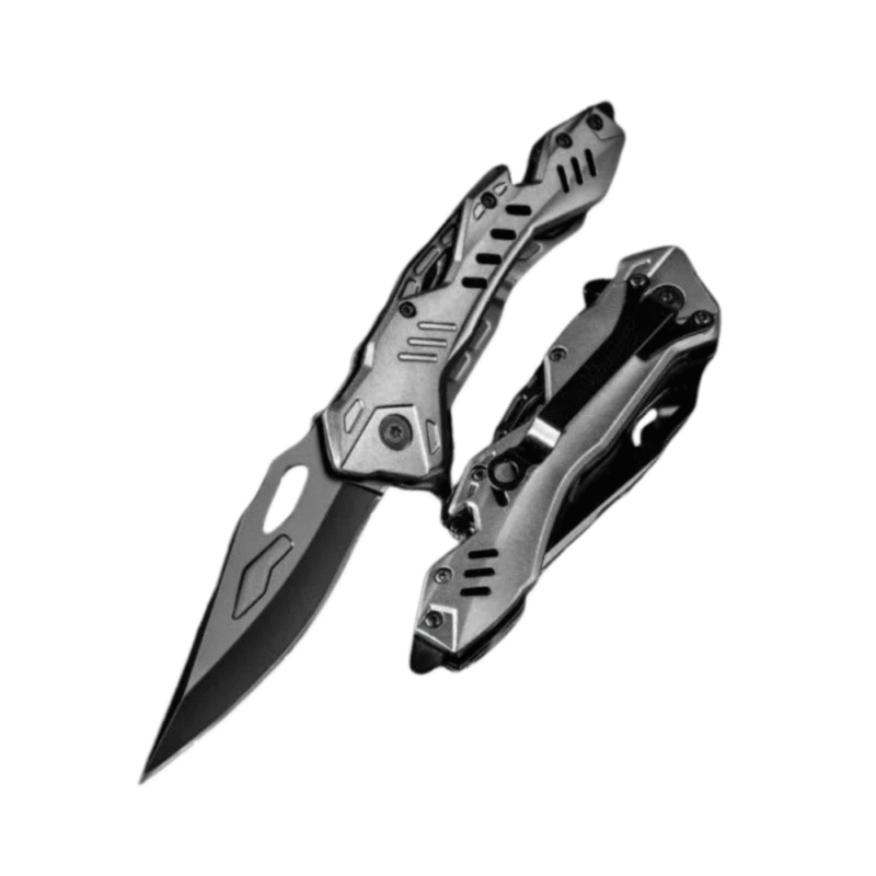 Gunmetal Spring Assisted Tactical Folding Pocket Knife
