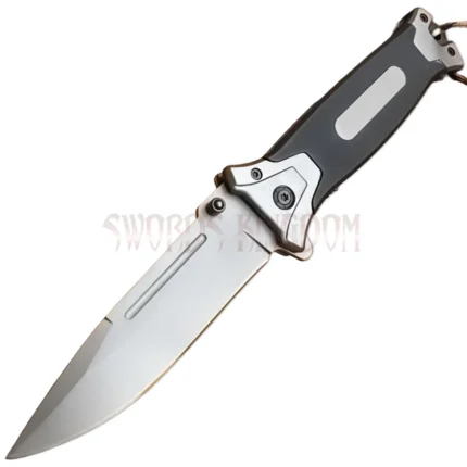 Spring-assisted outdoor combat knife with durable construction
