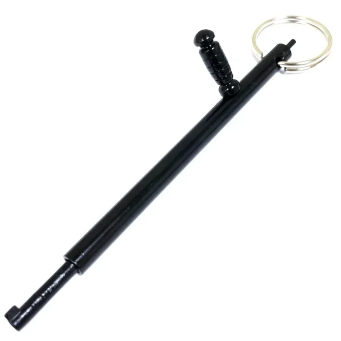 2PC Black Aluminum Universal Handcuff Pocket Key Set