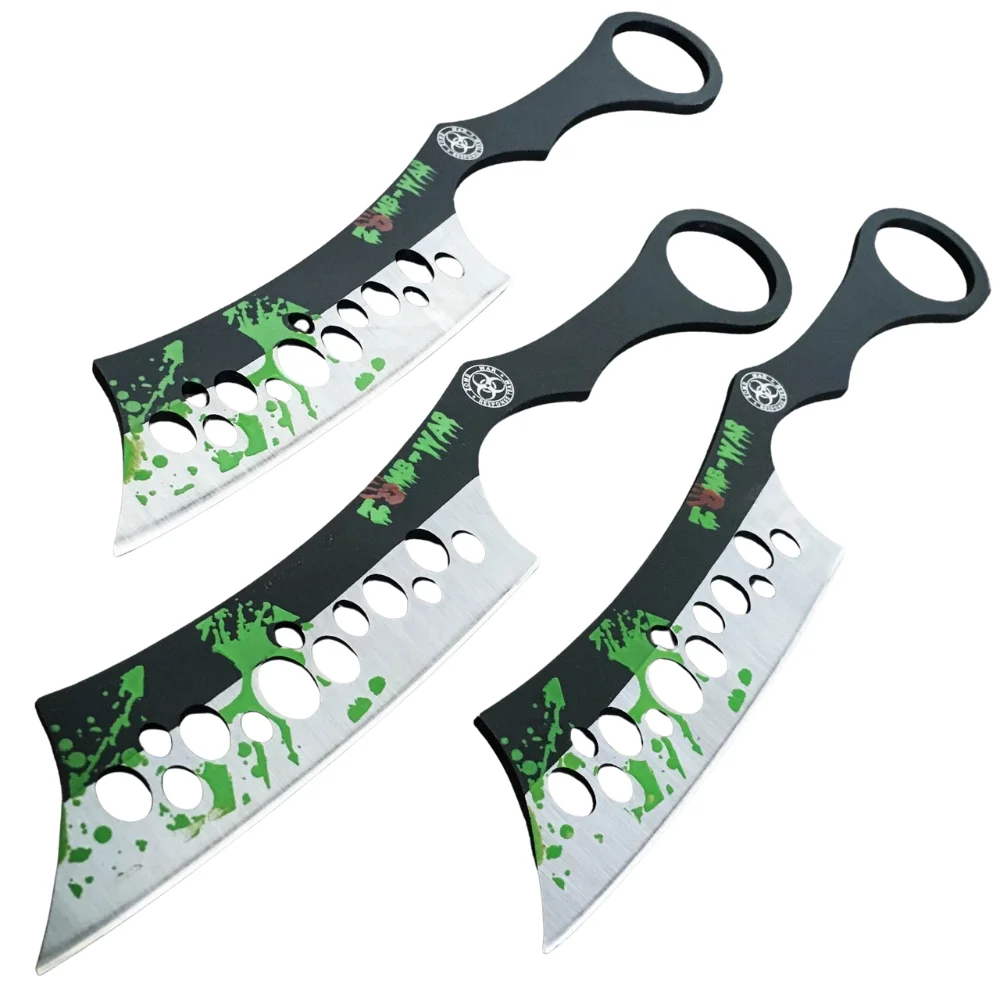 3-Piece 8 Zombie Killer Tactical Throwing Knife Set 3-Piece 8" Zombie Killer Tactical Throwing Knife Set