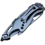 8" Black Tactical Folding Police Spring Assisted Knife