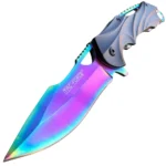 8'' Rainbow Spring Assisted Folding Pocket Knife