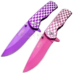 8" Ladies Hearts Spring Assisted Pocket Knife