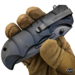 8.75" USMC Marines Tactical Assisted Folding Knife – Black