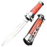 9" Italian Milano Stiletto Spring Assisted Pocket Knife