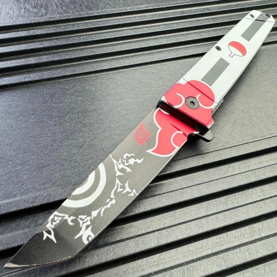 Anime Tanto Spring Assisted Folding Knife 9" Tactical Anime Tanto Spring Assisted Folding Knife