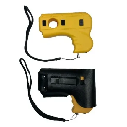 Defender 10MV Yellow Rechargeable Pistol Grip Stun Gun LED