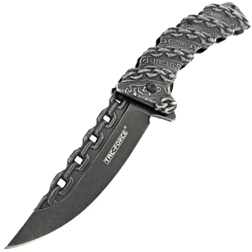 Fantasy Tactical Folding Knife Chain Design Spring Fantasy Tactical Folding Knife Chain Design Spring Assisted