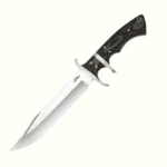 Gil Hibben Tactical Knife 7Cr17 Steel with Leather Sheath