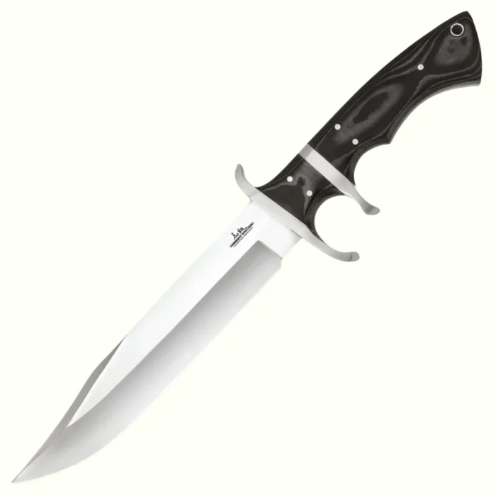 Gil Hibben Tactical Knife 7Cr17 Steel with Leather Sheath