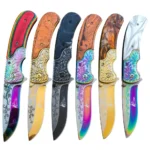 Heavy Duty Floral 8.25" Tactical Folding Pocket Knife