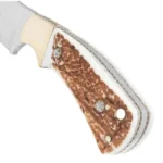 Hunting Knife with Stag Handle and Leather Sheath - Image 3