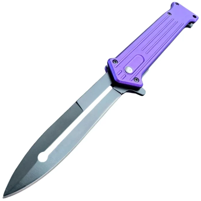 Joker 7.5-Inch Purple Assisted Open Tactical Pocket Folding Knife