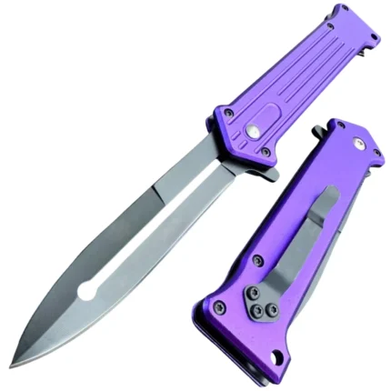 Joker 7.5-Inch Purple Assisted Open Tactical Pocket Folding Knife