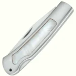 Kissing Crane Genuine Pearl Handle Stainless Steel Folding Pocket Knife