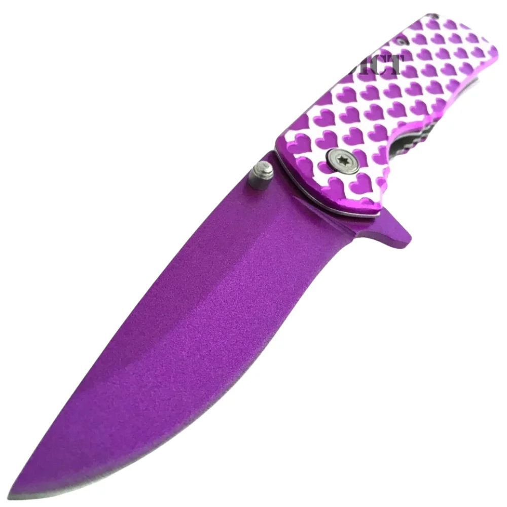 Ladies Hearts Tactical Spring Assisted Knife 8" Ladies Hearts Tactical Spring Assisted Pocket Knife