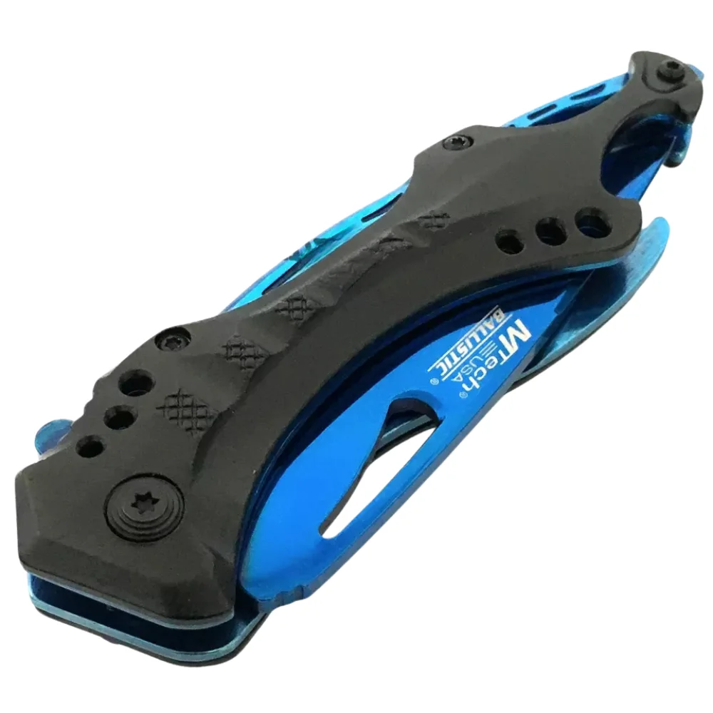 MTECH USA Blue Spring Assisted Tactical Knife. MTECH USA 8.25" Blue Spring Assisted Tactical Knife