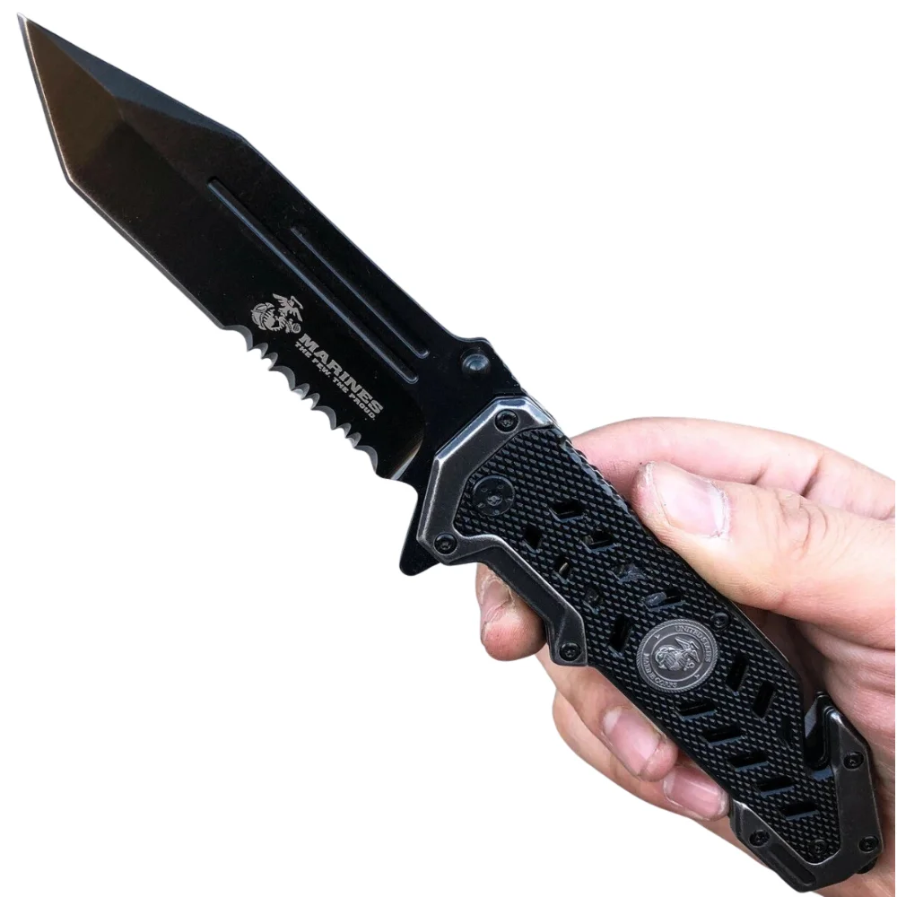 Mtech Usmc Marines Assisted Folding 9 Knife Tactical Mtech Usmc Marines Assisted Folding 9" Knife Tactical
