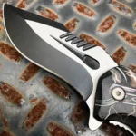 Skull Magician Pocket Knife Tactical Spring Assisted Blade