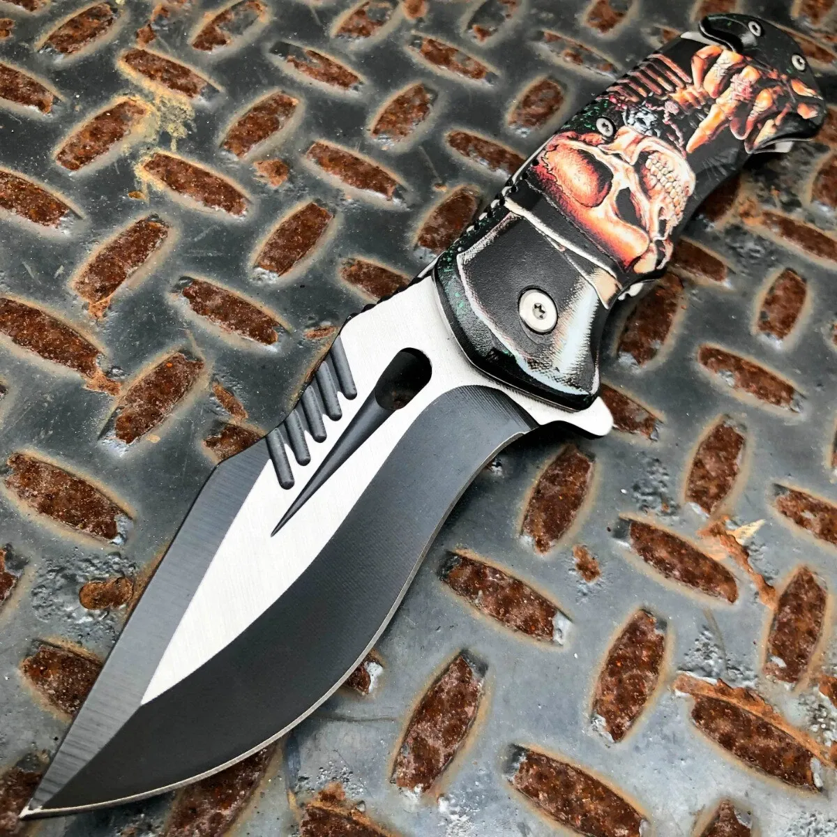 Skull Magician Pocket Knife Tactical Spring Assisted Blade. Skull Magician Pocket Knife Tactical Spring Assisted Blade