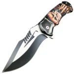Tactical Skull Magician Folding Spring Assisted Knife