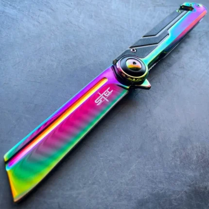 S-TEC Tactical Tanto Spring Assisted Folding Knife