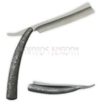 2PC Sweeney Todd Barber Razor Set with black handles and shaving blades