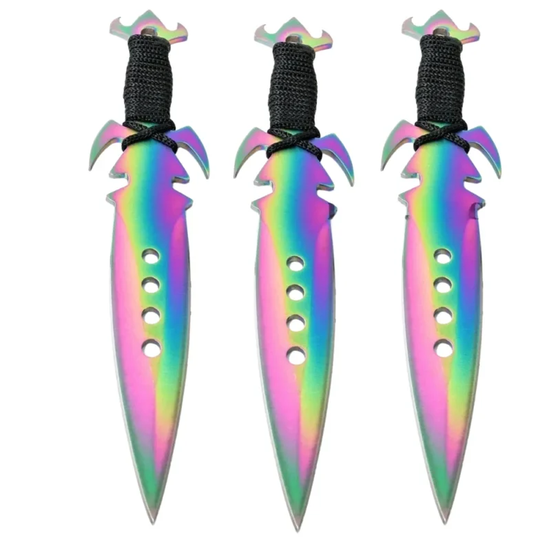 440 Stainless Steel Paracord Wrapped Handle Nylon Sheath w/ Belt Loop Overall Length 7.5" Blade Length 3.5" inches