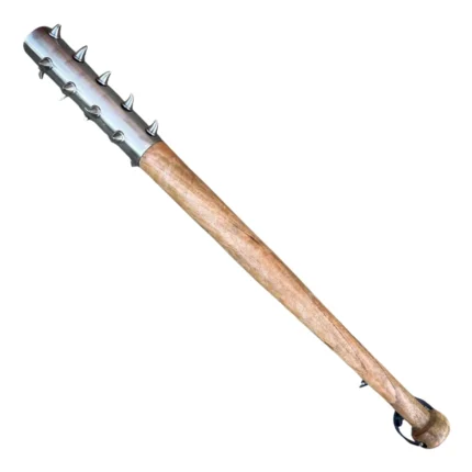 Add medieval power to your collection with this 30" wicked spiked wood mace. Solid Middle Ages design, perfect for display, cosplay, or LARP enthusiasts.