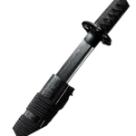 Black Japanese Samurai Katana Sword Damascus Folded