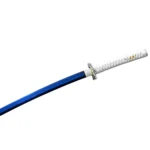 Blue White Battle-Ready Japanese Samurai Katana Sword - Image 3