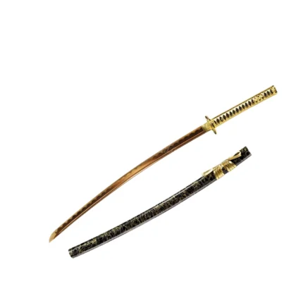 Gold Battle Ready Sharp Japanese Samurai Katana Sword