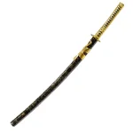 Gold Battle Ready Sharp Japanese Samurai Katana Sword