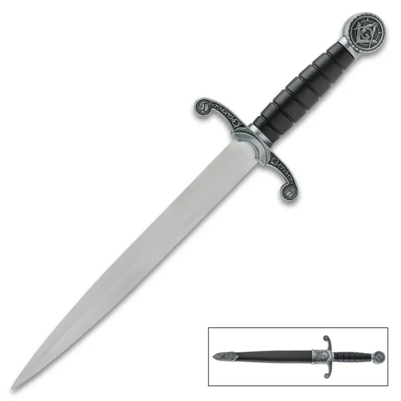 Masonic Relic Dagger Double-Edged Stainless Steel Blade