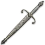 Medieval Royal Knights Dagger Fixed Blade with Scabbard - Image 2